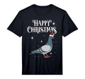 Happy Santa Hat Pigeon Breeders T-Shirt - Novelty Apparel Men Women - T-Shirt, Sweatshirt, Hoodie