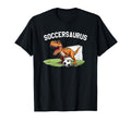 T Rex Playing Soccer Football Dinosaur T-Shirt - Unique Graphic Men Women - T-Shirt, Sweatshirt, Hoodie
