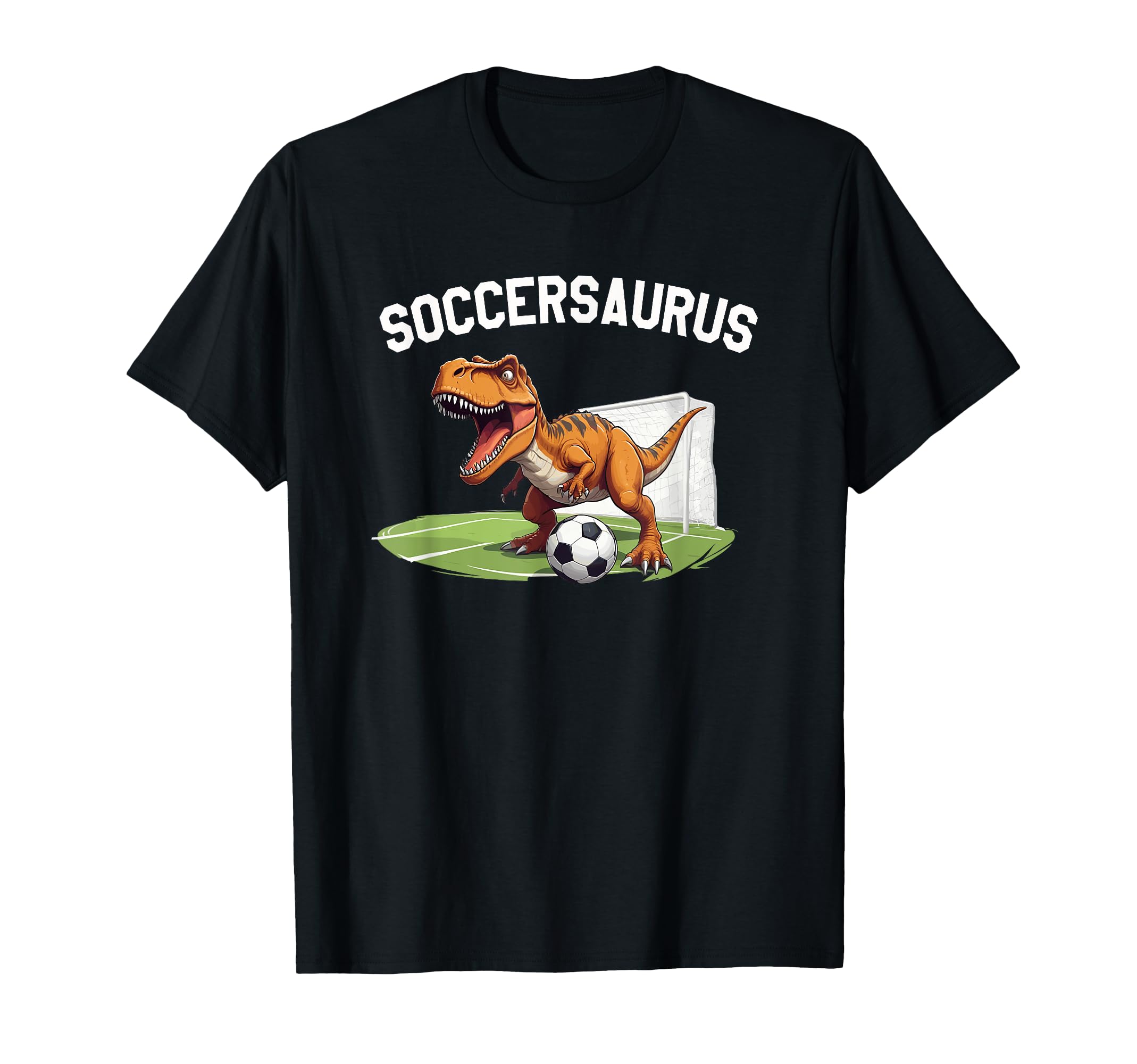 T Rex Playing Soccer Football Dinosaur T-Shirt - Unique Graphic Men Women - T-Shirt, Sweatshirt, Hoodie