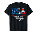 Track And Field United States Flag Usa T-Shirt - Graphic Print for Adults - T-Shirt, Sweatshirt, Hoodie