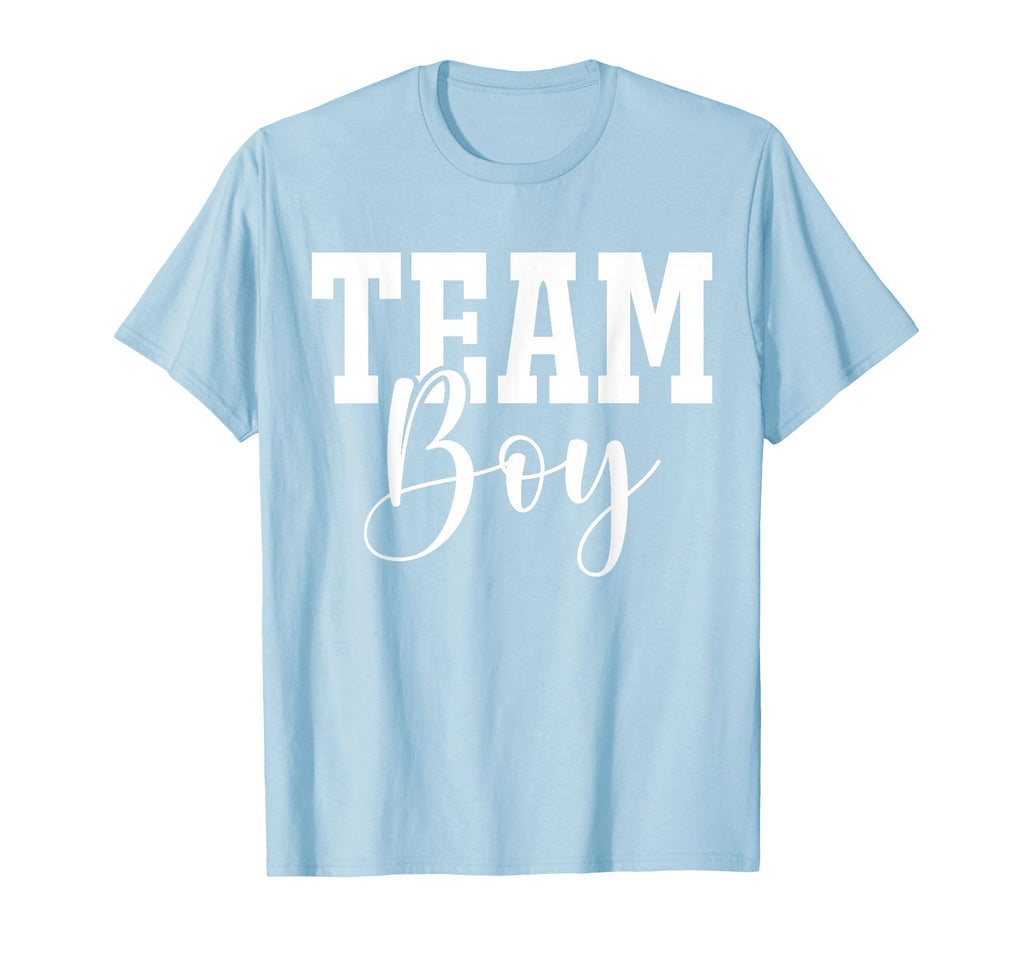 Team Team Blue Gender Reveal Party T-Shirt - Minimalist Print Men Women - T-Shirt, Sweatshirt, Hoodie