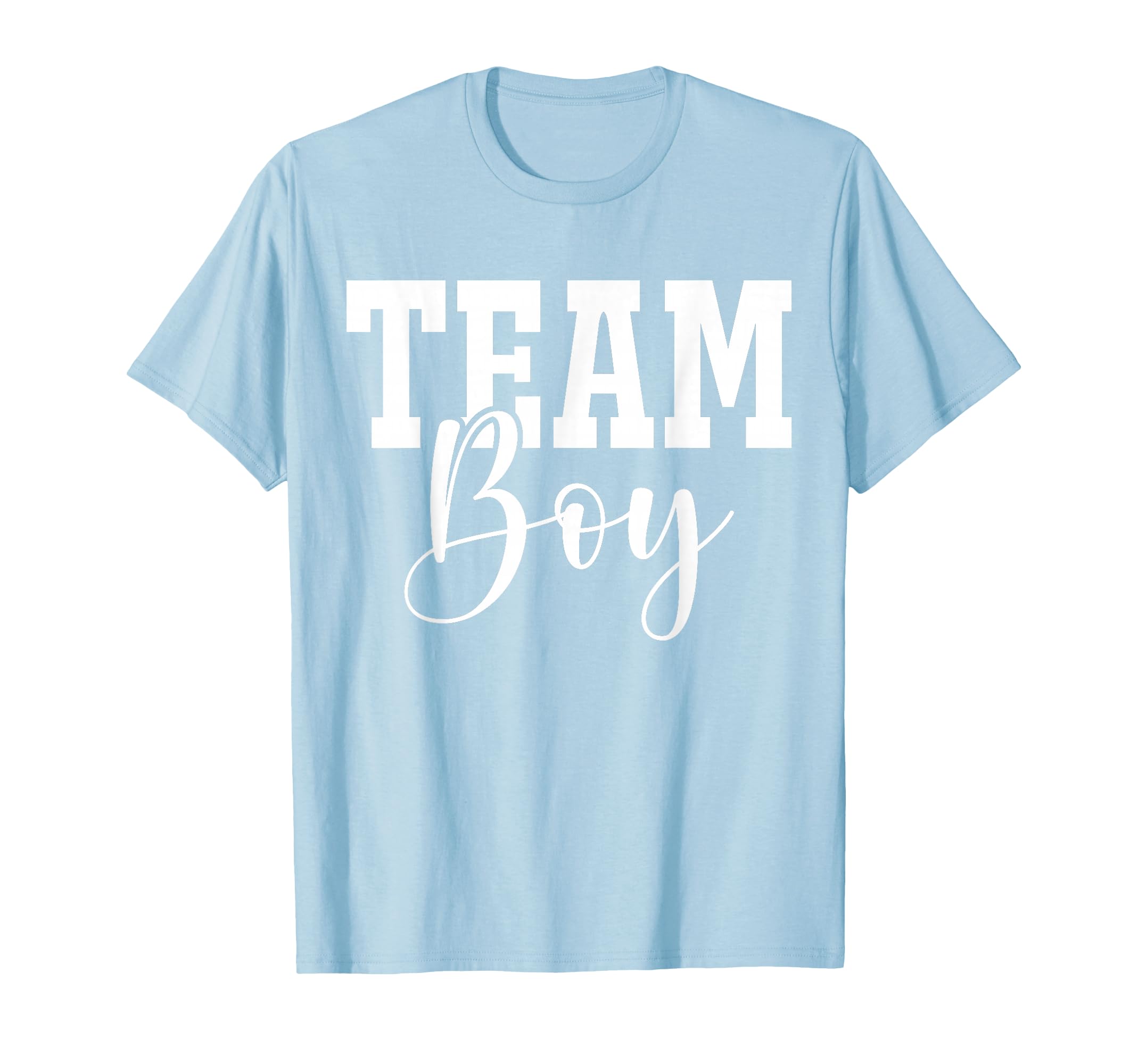 Team Team Blue Gender Reveal Party T-Shirt - Minimalist Print Men Women - T-Shirt, Sweatshirt, Hoodie