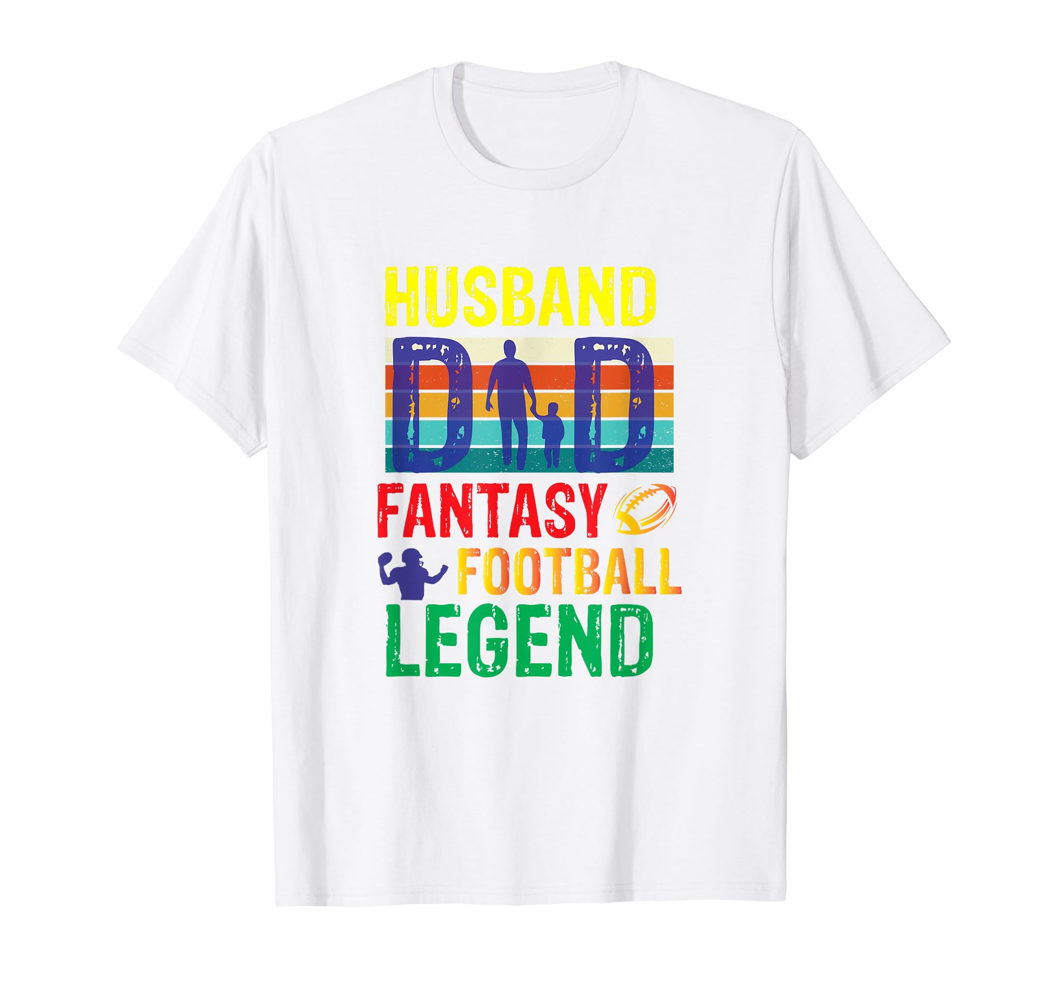Mens Husband Dad Fantasy Football T-Shirt - Aesthetic Graphic for Adults - T-Shirt, Sweatshirt, Hoodie