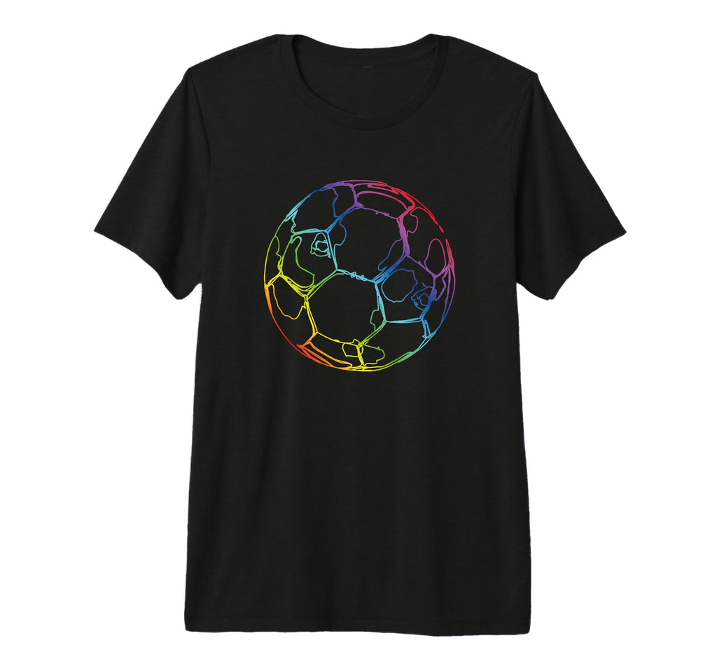 Soccer Ball Drawing Soccer Fans Tri Blend T-Shirt - Unique Graphic Unisex - T-Shirt, Sweatshirt, Hoodie