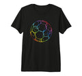 Soccer Ball Drawing Soccer Fans Tri Blend T-Shirt - Unique Graphic Unisex - T-Shirt, Sweatshirt, Hoodie