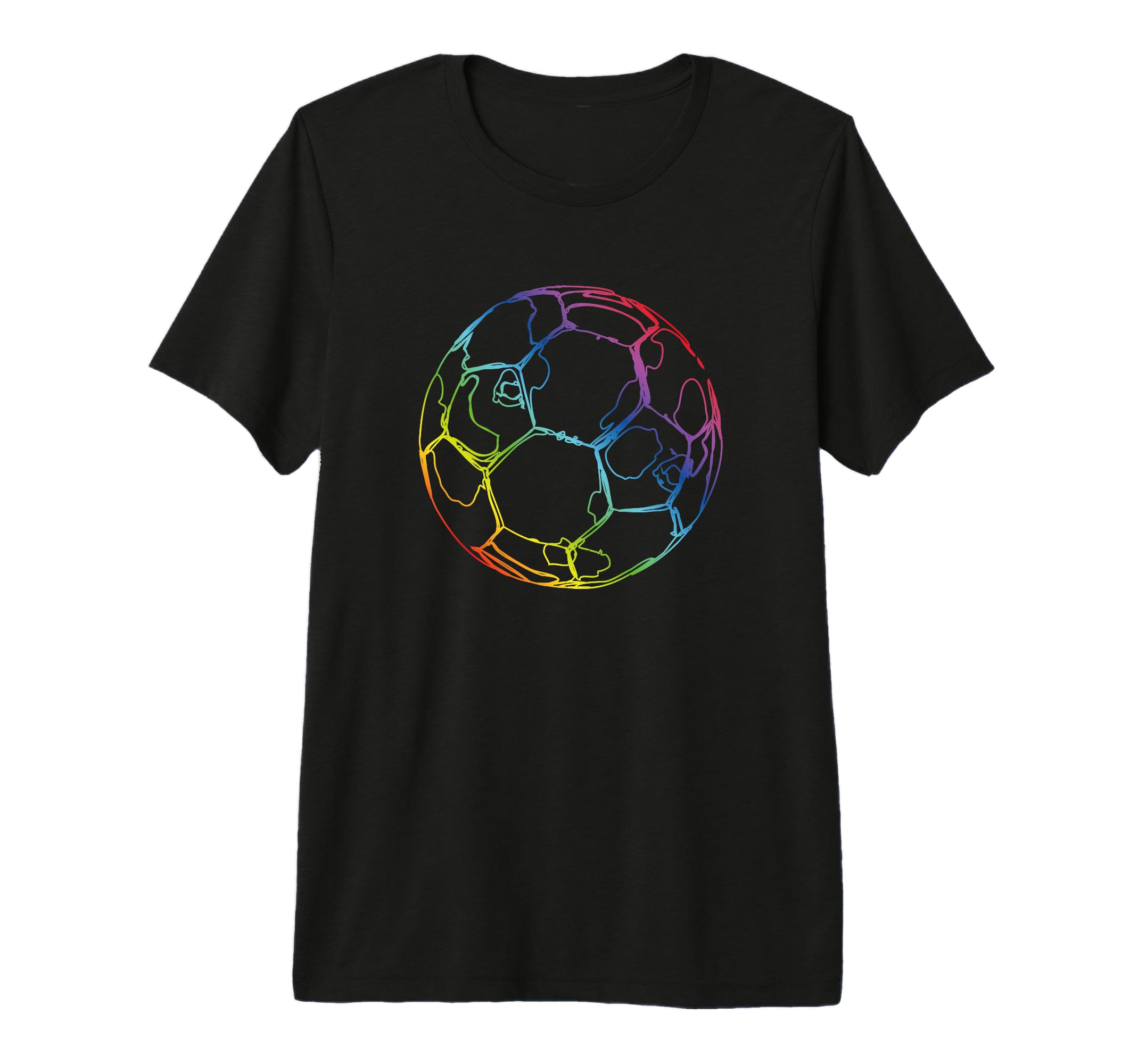 Soccer Ball Drawing Soccer Fans Tri Blend T-Shirt - Unique Graphic Unisex - T-Shirt, Sweatshirt, Hoodie
