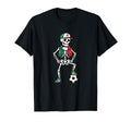 Mexican Soccer Skeleton Fan Latino T-Shirt - Novelty Apparel Unisex - T-Shirt, Sweatshirt, Hoodie