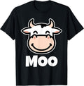 Cute Moo Farm Animal Bovine Lover Kids Funny Kawaii - Adult & Kids T-Shirts, Sweatshirts & Hoodies apparel design preview 1