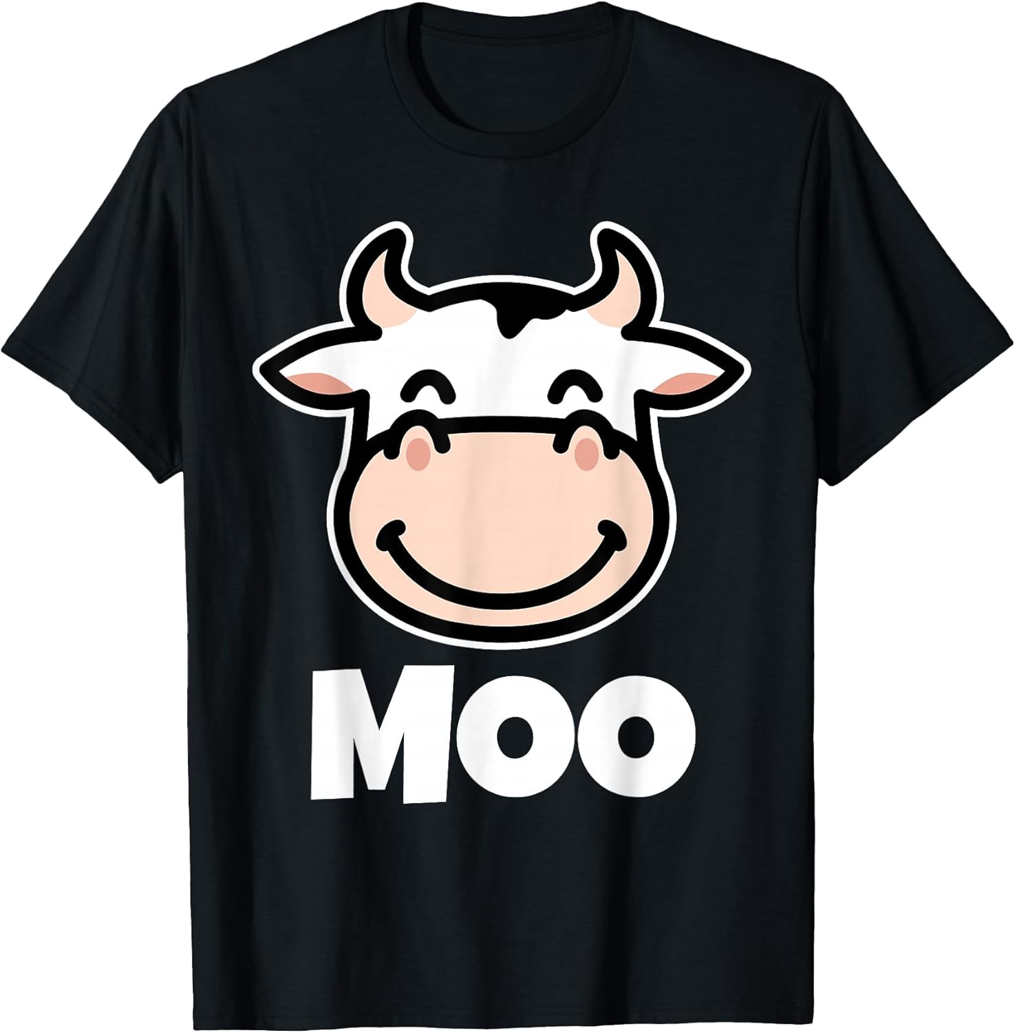 Cute Moo Farm Animal Bovine Lover Kids Funny Kawaii - Adult & Kids T-Shirts, Sweatshirts & Hoodies apparel design preview 1