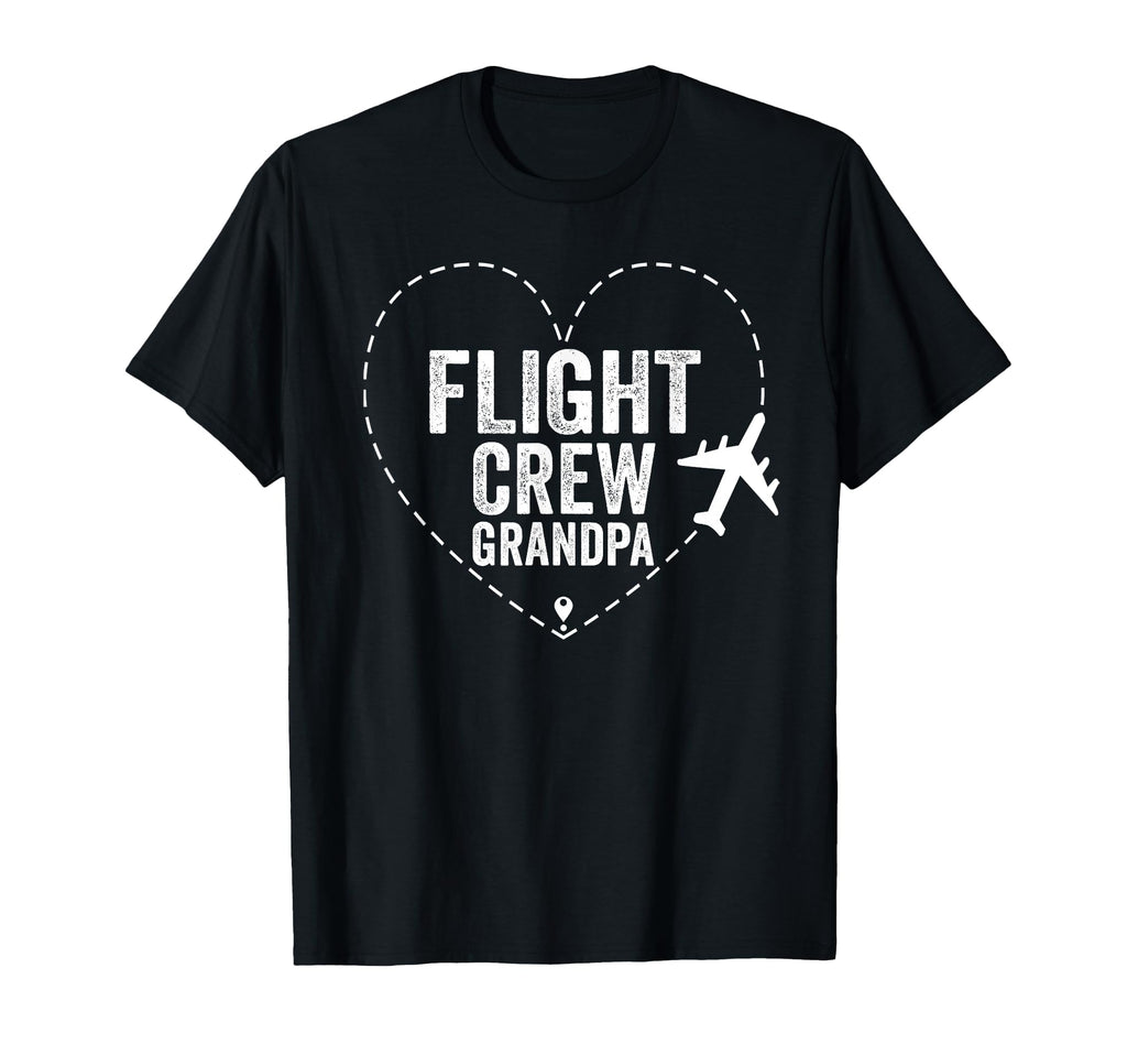 Flight Crew Grandpa Airplane Family T-Shirt - Graphic Print Men Women - T-Shirt, Sweatshirt, Hoodie