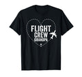 Flight Crew Grandpa Airplane Family T-Shirt - Graphic Print Men Women - T-Shirt, Sweatshirt, Hoodie