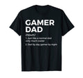 Funny Gamer Dad Definition Dad Day T-Shirt - Aesthetic Graphic Unisex - T-Shirt, Sweatshirt, Hoodie
