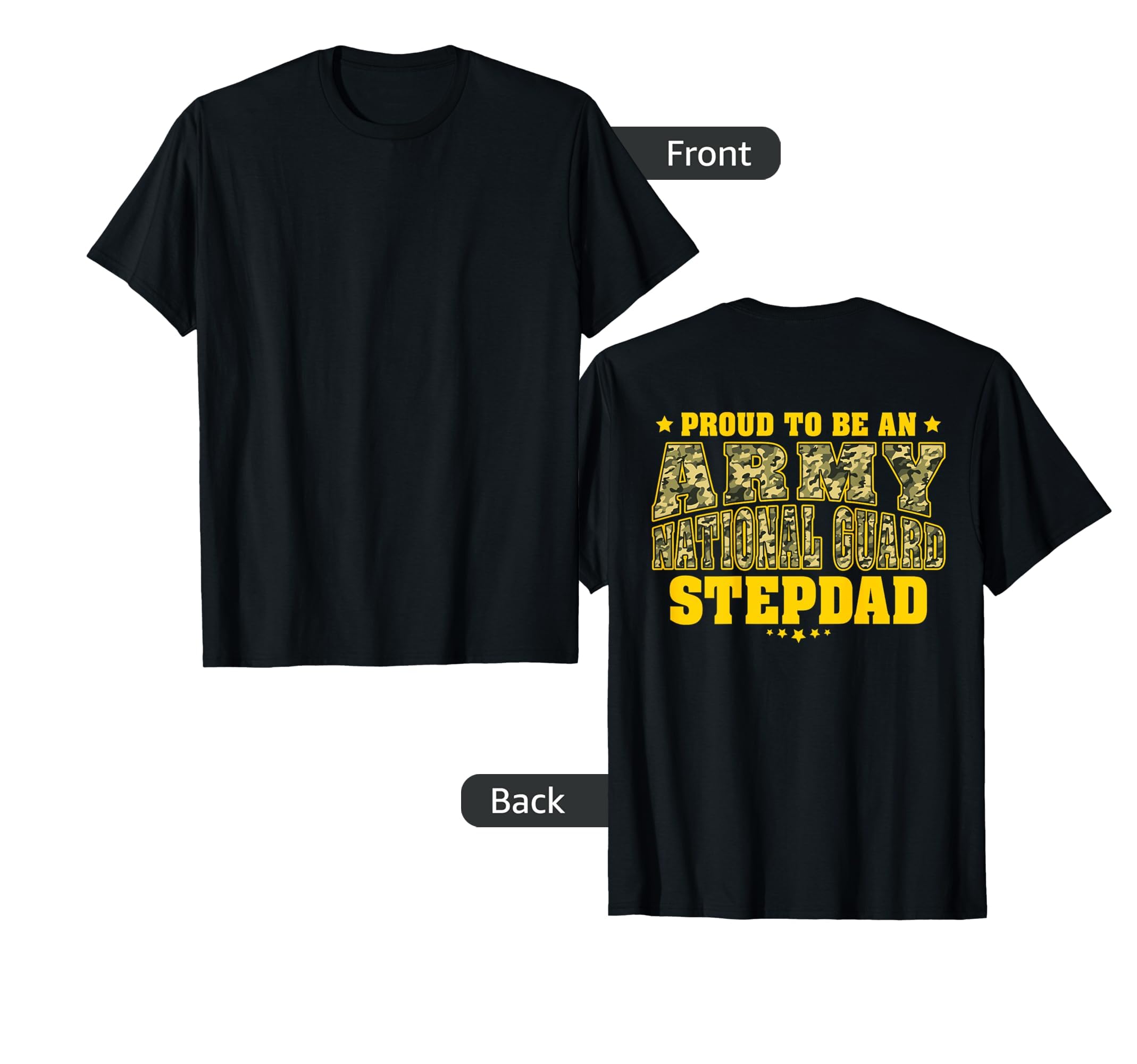 Mens Proud To Be Army National Guard T-Shirt - Novelty Apparel for Adults - T-Shirt, Sweatshirt, Hoodie