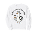 Mom Outnumbered Funny Soccer Sweatshirt - Fun Novelty Design Men Women - T-Shirt, Sweatshirt, Hoodie