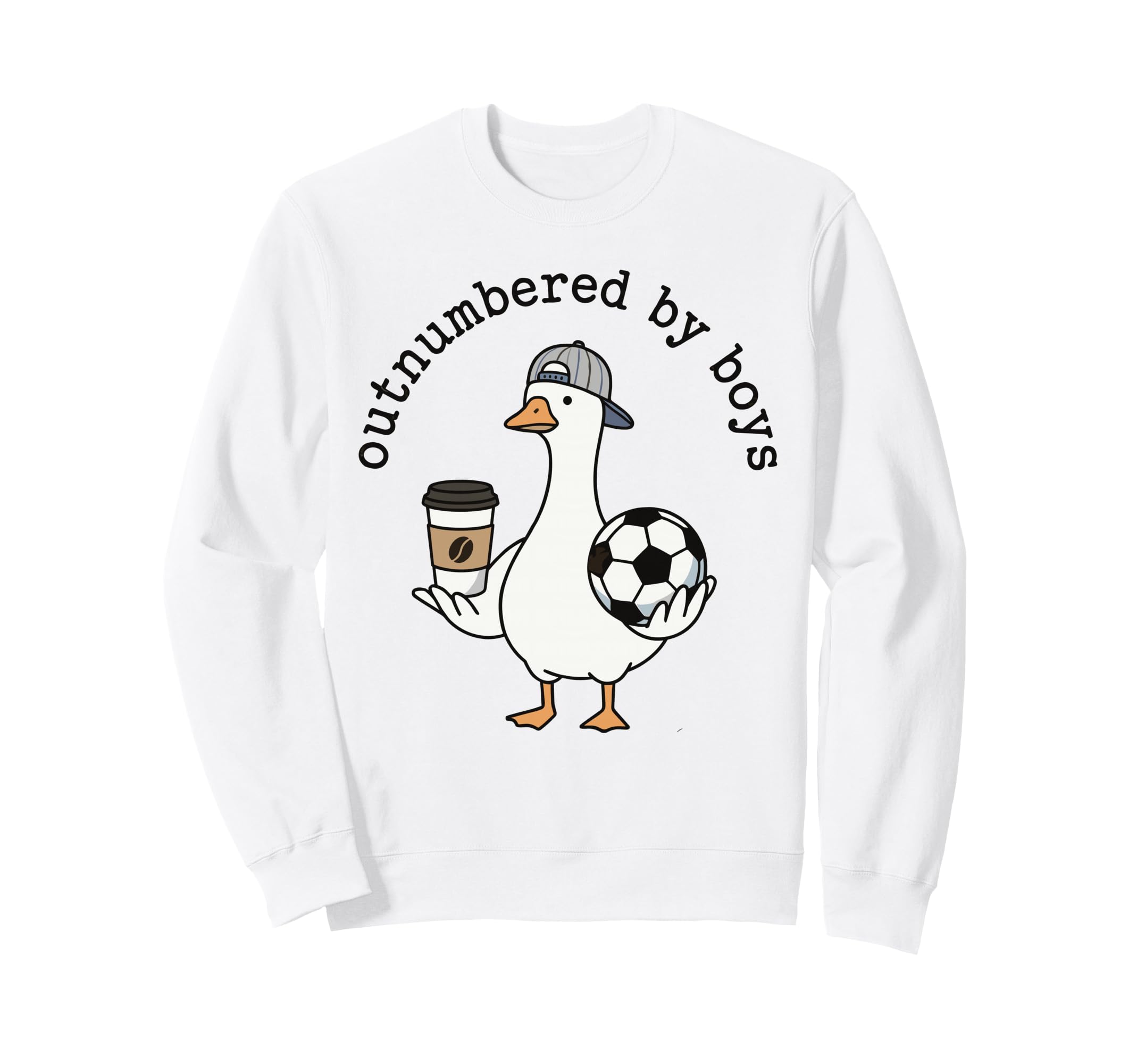 Mom Outnumbered Funny Soccer Sweatshirt - Fun Novelty Design Men Women - T-Shirt, Sweatshirt, Hoodie