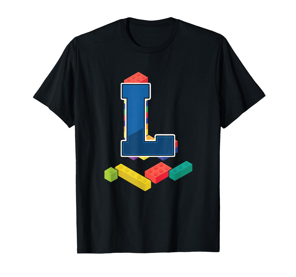 Letter L Master Builder Alphabet T-Shirt - Novelty Apparel for Adults - T-Shirt, Sweatshirt, Hoodie