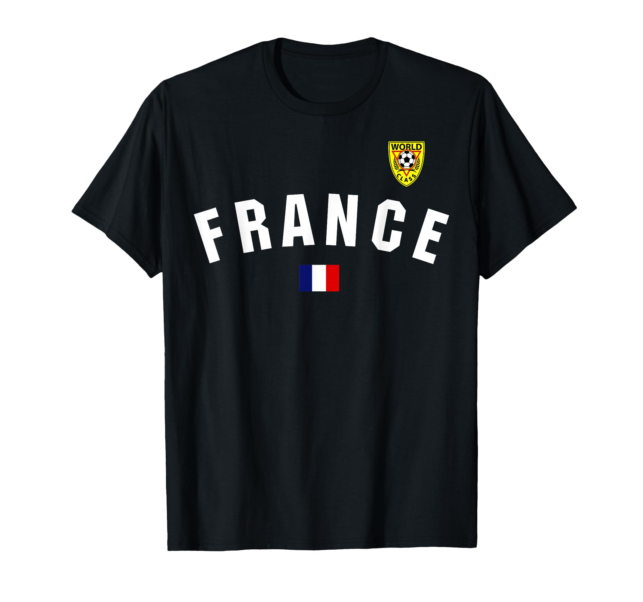 France Flag World Class Soccer Jersey T-Shirt - Trendy Graphic for Adults - T-Shirt, Sweatshirt, Hoodie