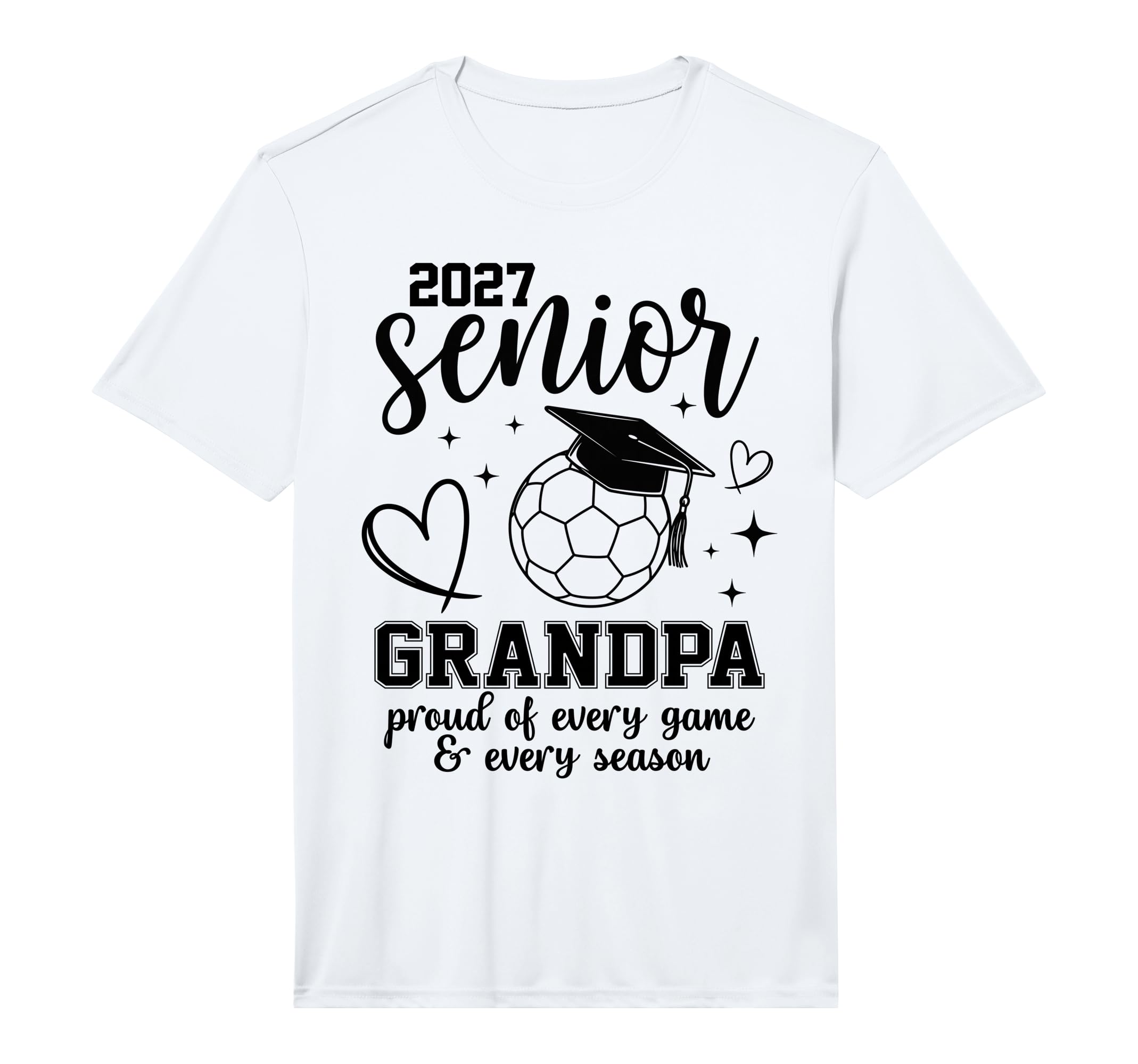 2027 Senior Soccer Grandpa Proud T-Shirt - Casual Everyday Wear Men Women - T-Shirt, Sweatshirt, Hoodie