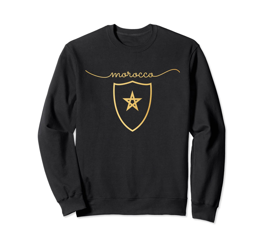 Morocco Flag Moroccan Soccer Morocco Sweatshirt - Graphic Print Unisex - T-Shirt, Sweatshirt, Hoodie
