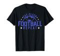 Eat Sleep Football Repeat Funny T-Shirt - Fun Novelty Design Unisex - T-Shirt, Sweatshirt, Hoodie