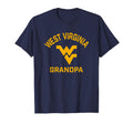 West Virginia Mountaineers Arched Grandpa T-Shirt - Graphic Print Men Women - T-Shirt, Sweatshirt, Hoodie