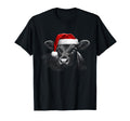 Angus Rancher Hat Cow Santa Hat T-Shirt - Fun Novelty Design Men Women - T-Shirt, Sweatshirt, Hoodie