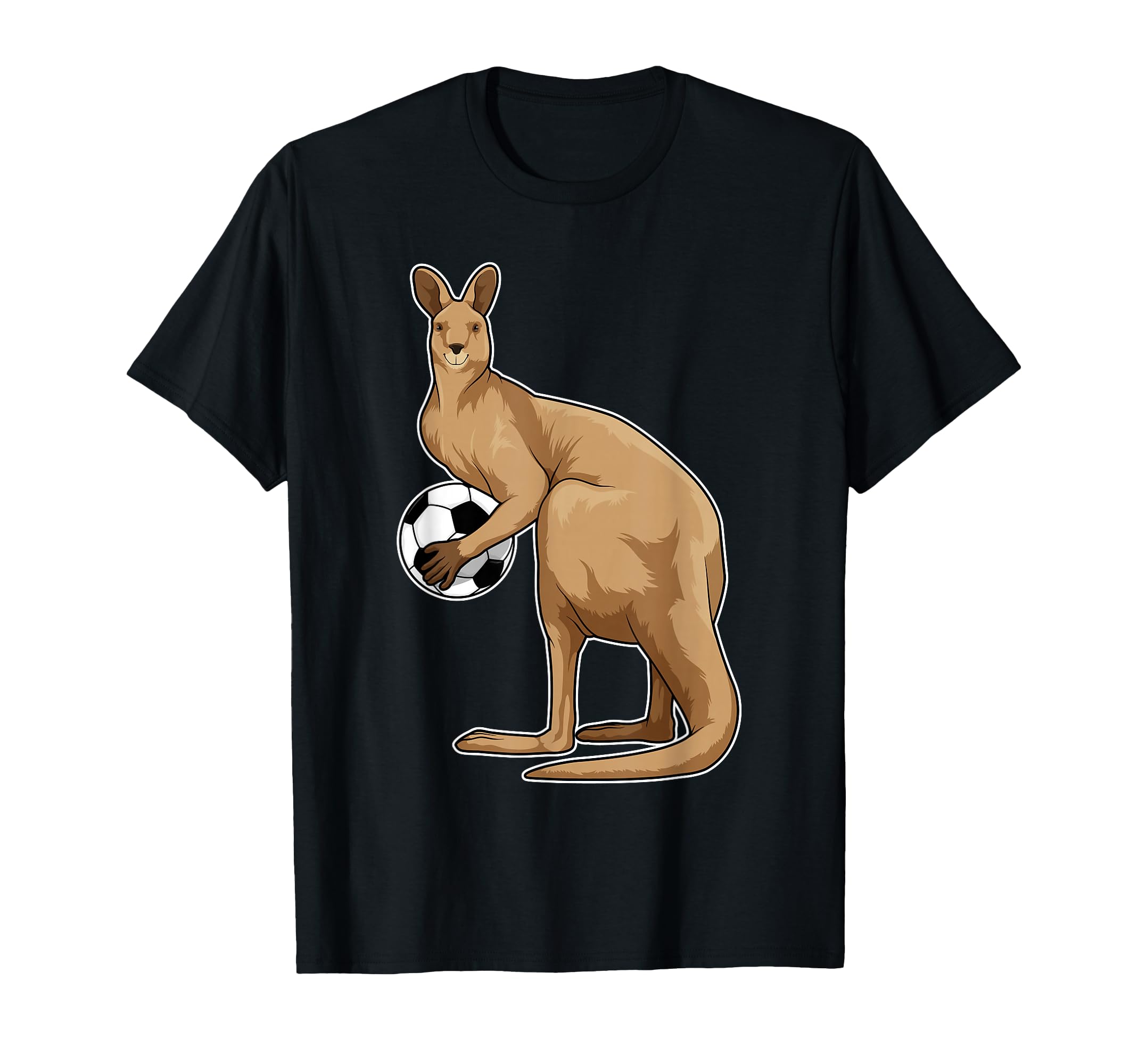 Kangaroo Soccer Player Soccer Sports T-Shirt - Graphic Print Men Women - T-Shirt, Sweatshirt, Hoodie