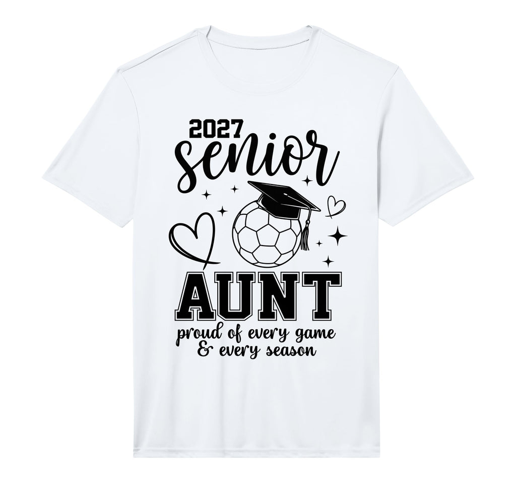 2027 Senior Soccer Aunt Proud Family T-Shirt - Streetwear Style for Adults - T-Shirt, Sweatshirt, Hoodie