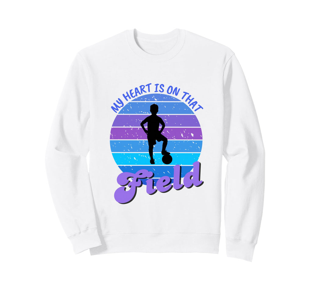 Soccer Mom My Heart Is That Sweatshirt - Casual Everyday Wear for Adults - T-Shirt, Sweatshirt, Hoodie