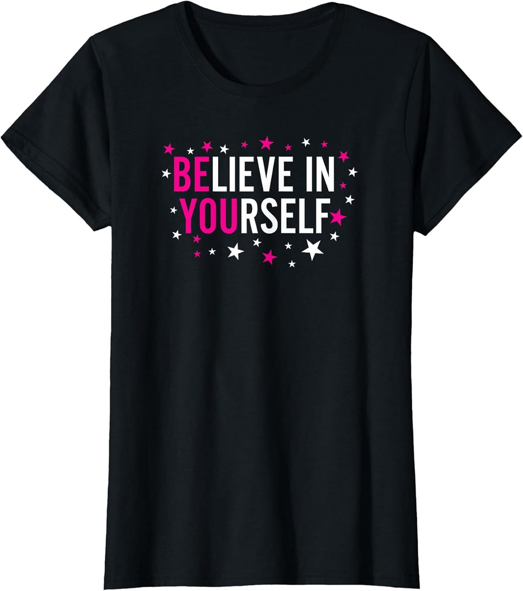 Believe In Yourself Inspirational Motivational Saying - Adult & Kids T-Shirts, Sweatshirts & Hoodies apparel design preview 1