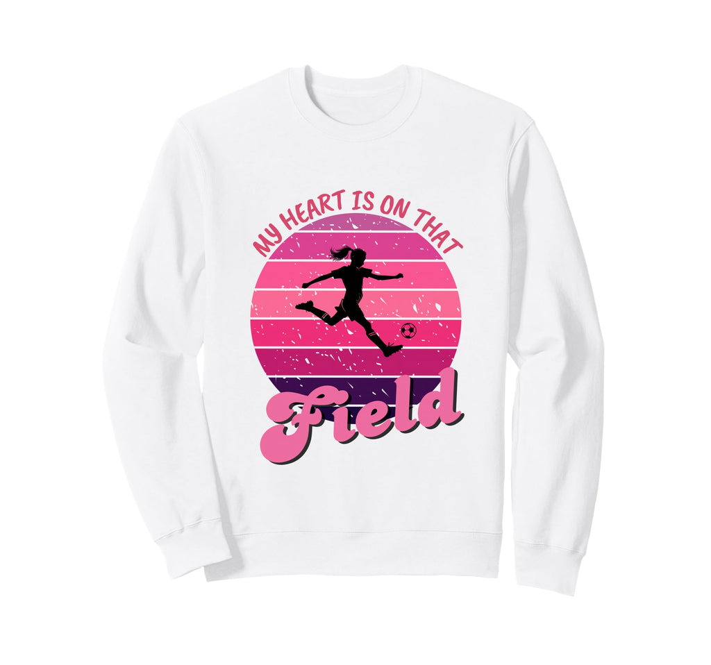 Soccer Mom My Heart Is That Field Sweatshirt - Minimalist Print Men Women - T-Shirt, Sweatshirt, Hoodie