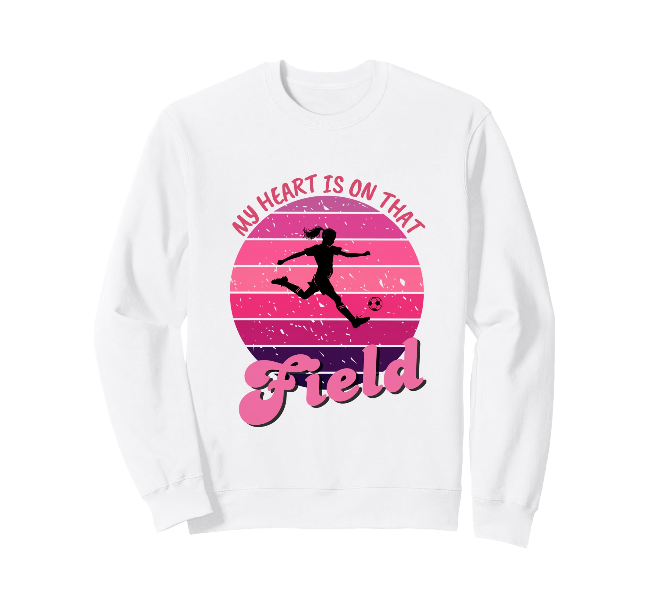 Soccer Mom My Heart Is That Field Sweatshirt - Minimalist Print Men Women - T-Shirt, Sweatshirt, Hoodie