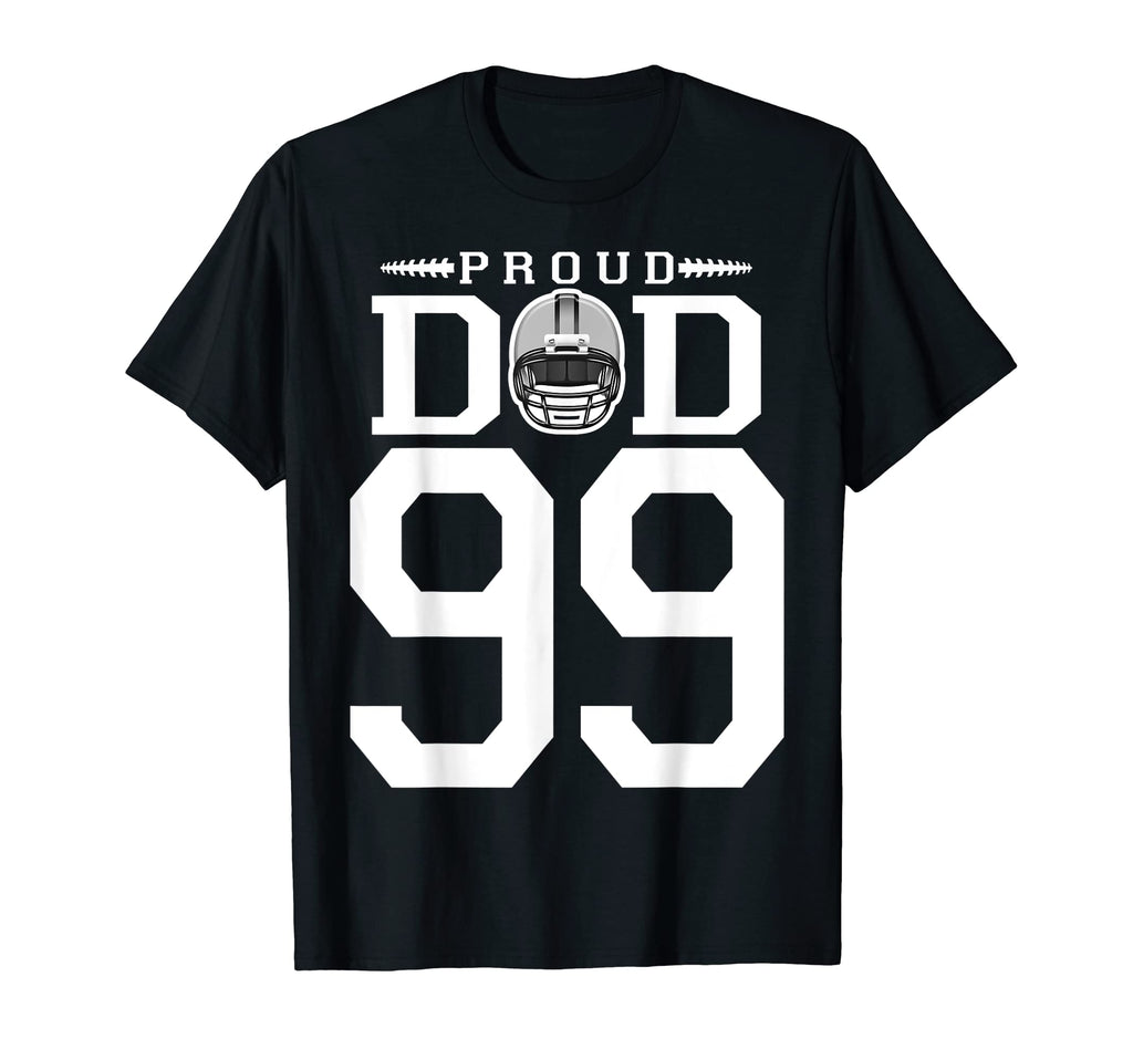 Custom Number 99 Proud Football T-Shirt - Fun Novelty Design for Adults - T-Shirt, Sweatshirt, Hoodie