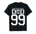 Custom Number 99 Proud Football T-Shirt - Fun Novelty Design for Adults - T-Shirt, Sweatshirt, Hoodie