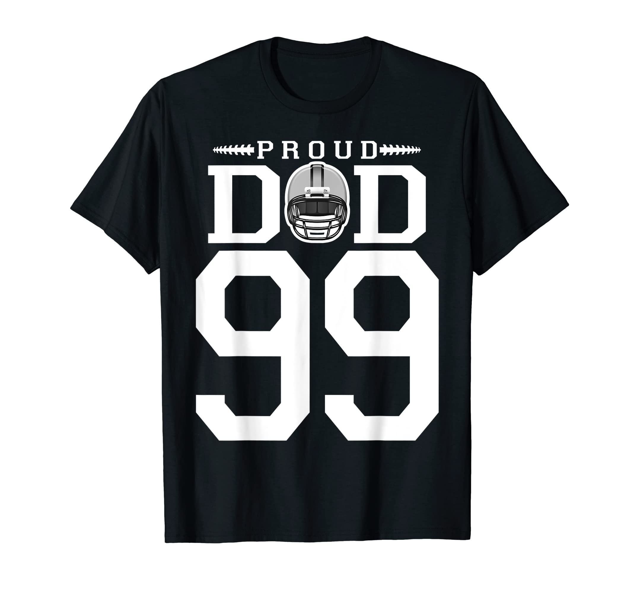 Custom Number 99 Proud Football T-Shirt - Fun Novelty Design for Adults - T-Shirt, Sweatshirt, Hoodie