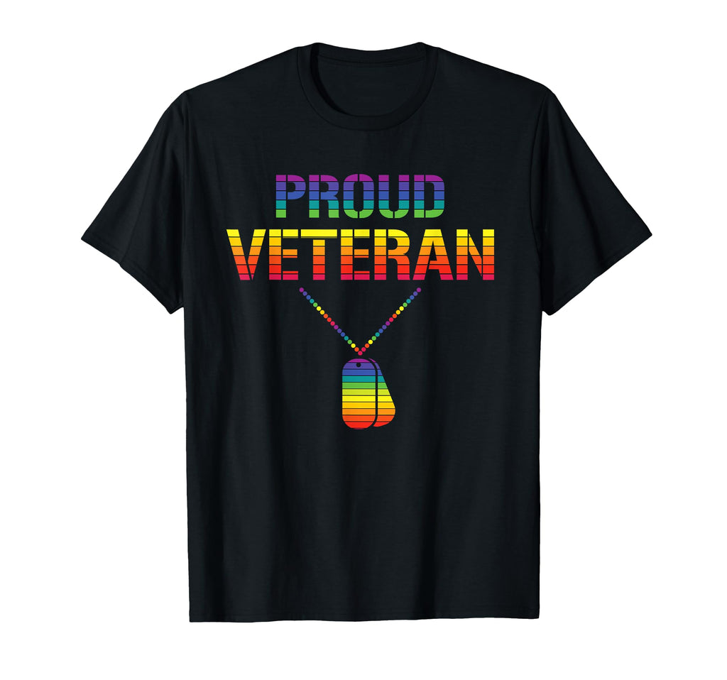 Proud Veteran Lgbt Q Veterans Day Gay T-Shirt - Trendy Graphic for Adults - T-Shirt, Sweatshirt, Hoodie