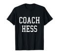 Coach Hess Custom Football Soccer T-Shirt - Unique Graphic for Adults - T-Shirt, Sweatshirt, Hoodie