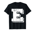 Letter E Capital Alphabet College Varsity T-Shirt - Unique Graphic Unisex - T-Shirt, Sweatshirt, Hoodie