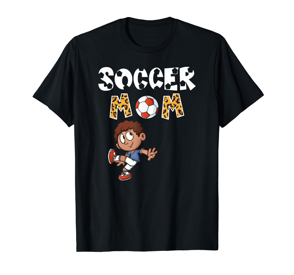 Soccer Mom Leopard Playing Soccer T-Shirt - Custom Art Print Unisex - T-Shirt, Sweatshirt, Hoodie