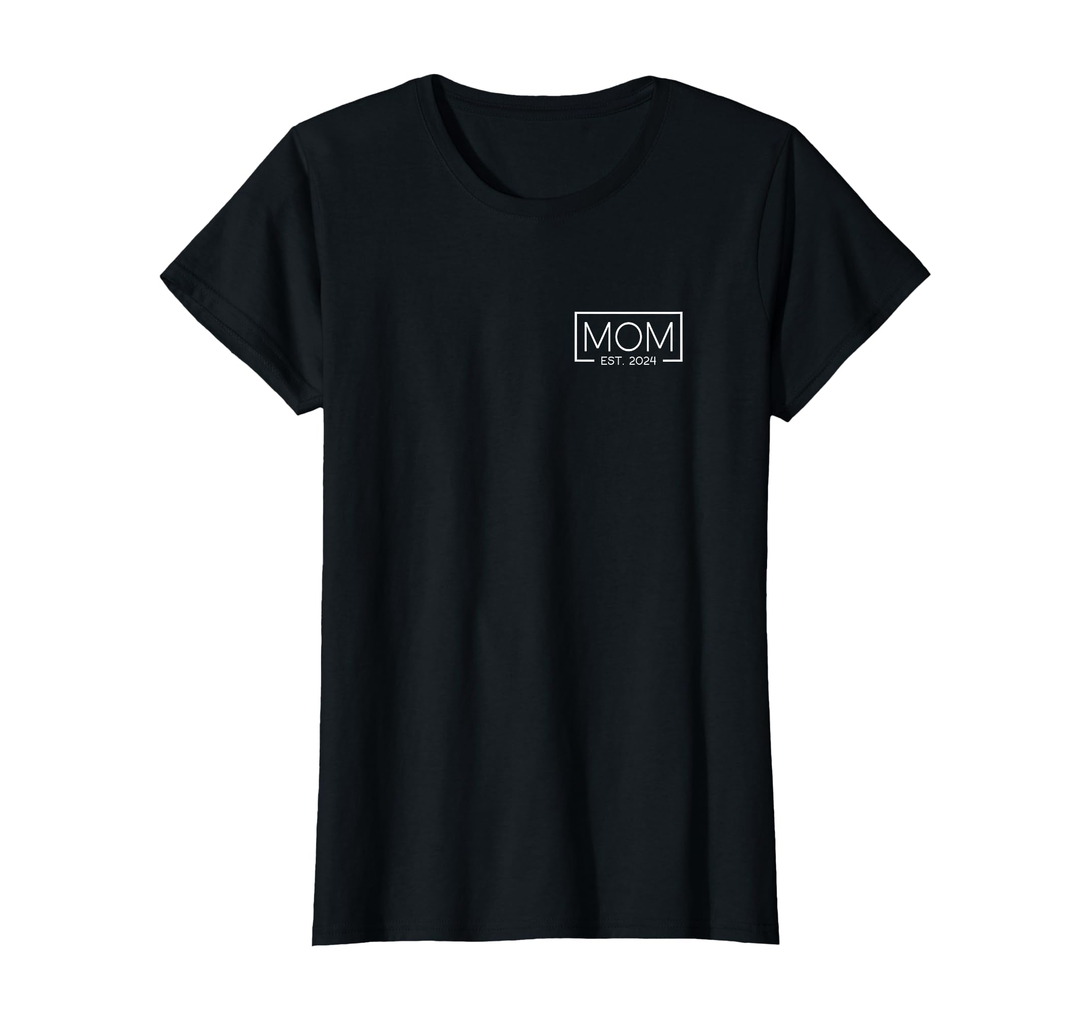 Mom Est 2024 Logo Mother 2024 Mom 2024 T-Shirt - Minimalist Print Men Women - T-Shirt, Sweatshirt, Hoodie