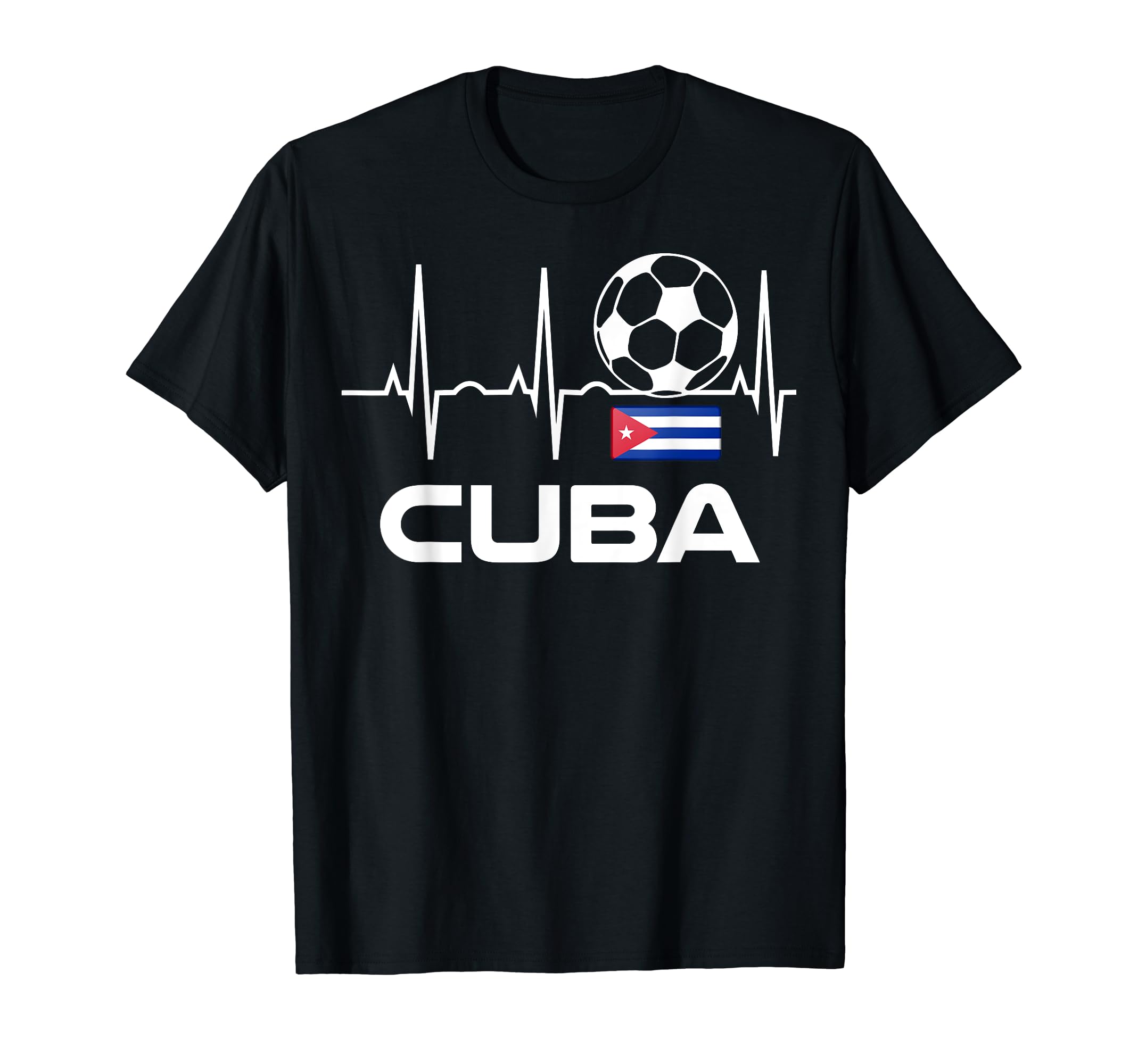 Cuba Soccer Jersey Cuban Football T-Shirt - Aesthetic Graphic for Adults - T-Shirt, Sweatshirt, Hoodie