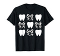 Checkered Coquette Bow Dentist T-Shirt - Fun Novelty Design for Adults - T-Shirt, Sweatshirt, Hoodie