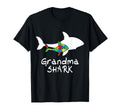 Grandma Shark Puzzle Piece Autism T-Shirt - Minimalist Print for Adults - T-Shirt, Sweatshirt, Hoodie