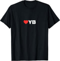 LOVE (heart) YB Loved By People Whose Favorite is - Adult & Kids T-Shirts, Sweatshirts & Hoodies apparel design preview 1