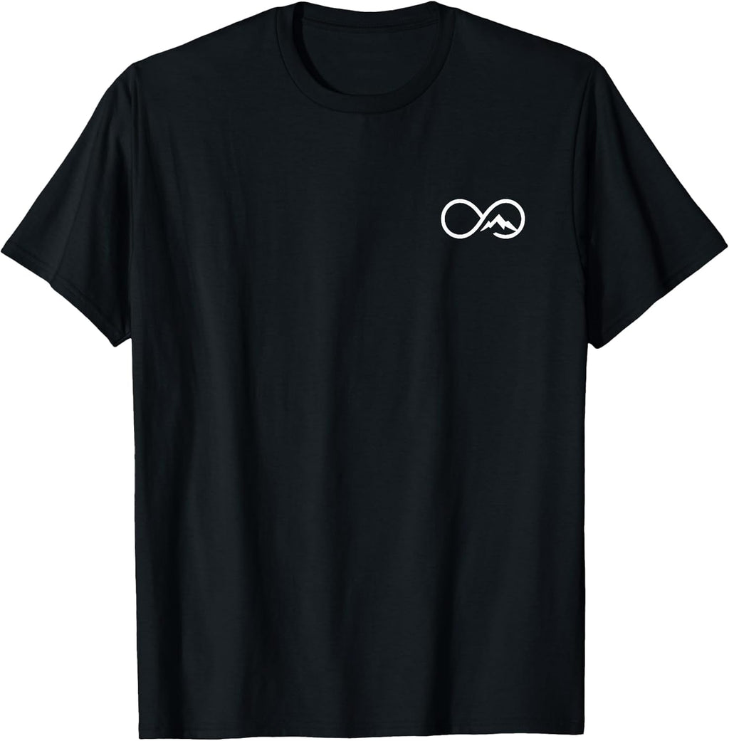 Small Infinity Mountain Minimalist Outdoors Icon Art - Adult & Kids T-Shirts, Sweatshirts & Hoodies apparel design preview 1