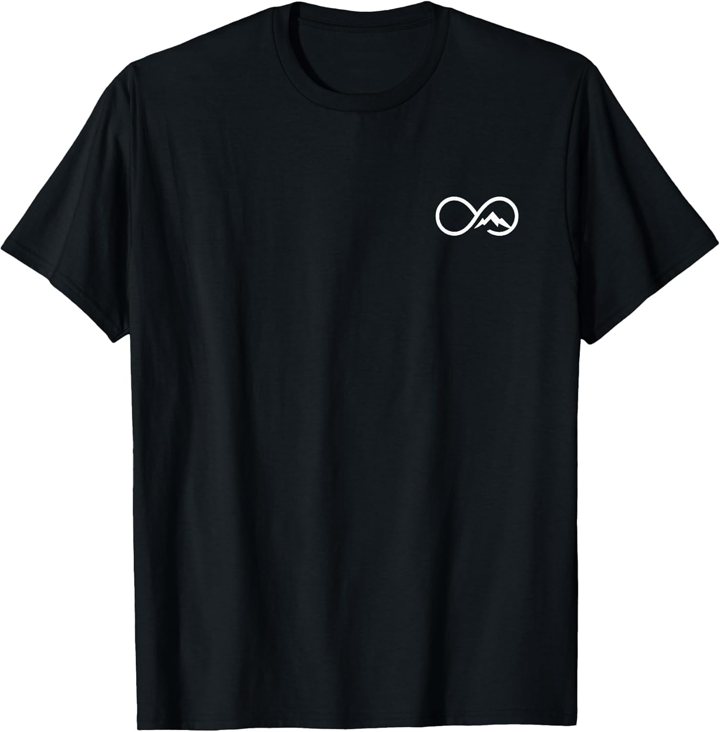 Small Infinity Mountain Minimalist Outdoors Icon Art - Adult & Kids T-Shirts, Sweatshirts & Hoodies apparel design preview 1