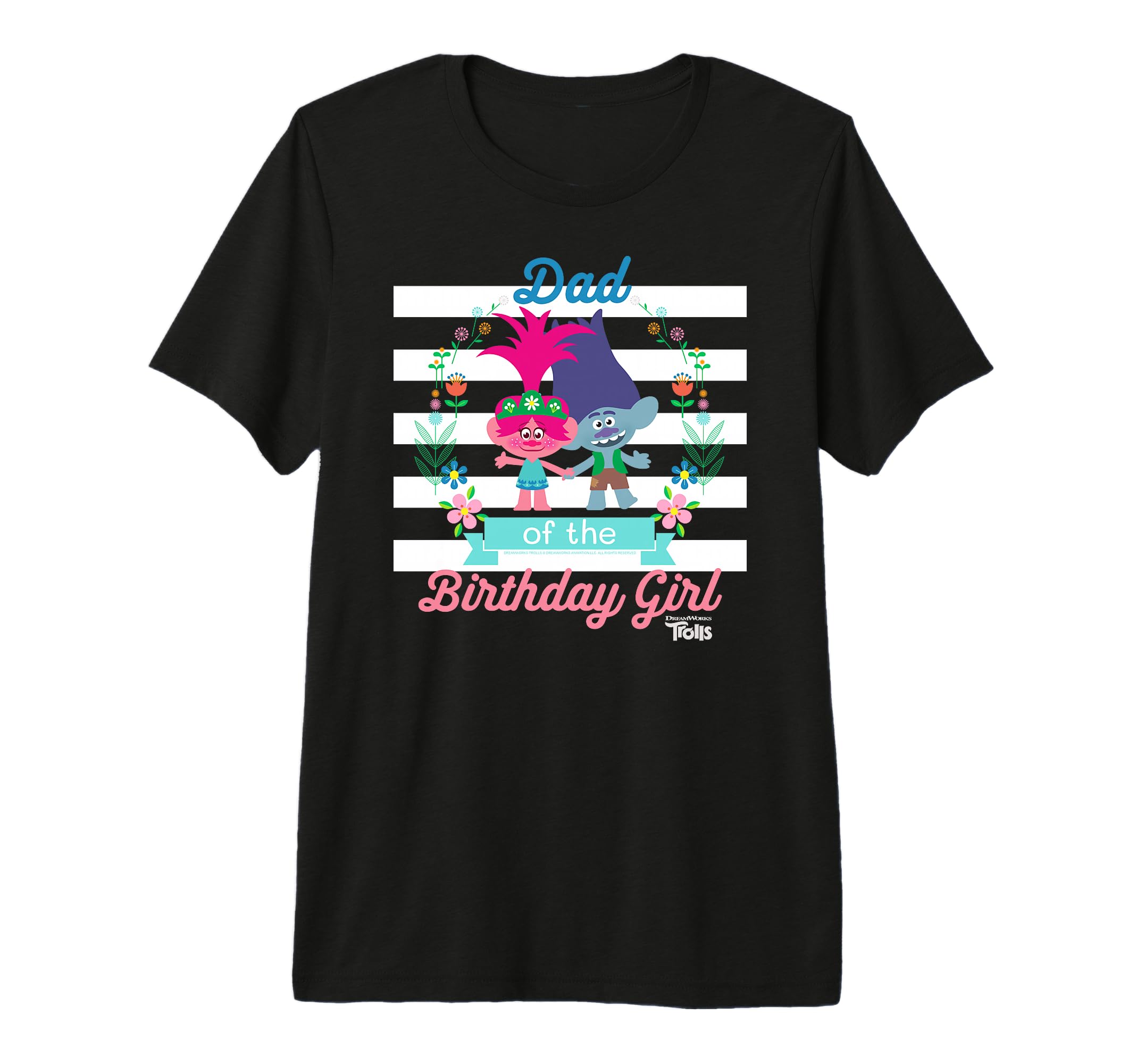 Dreamworks Trolls Dad Birthday Tri T-Shirt - Aesthetic Graphic for Adults - T-Shirt, Sweatshirt, Hoodie