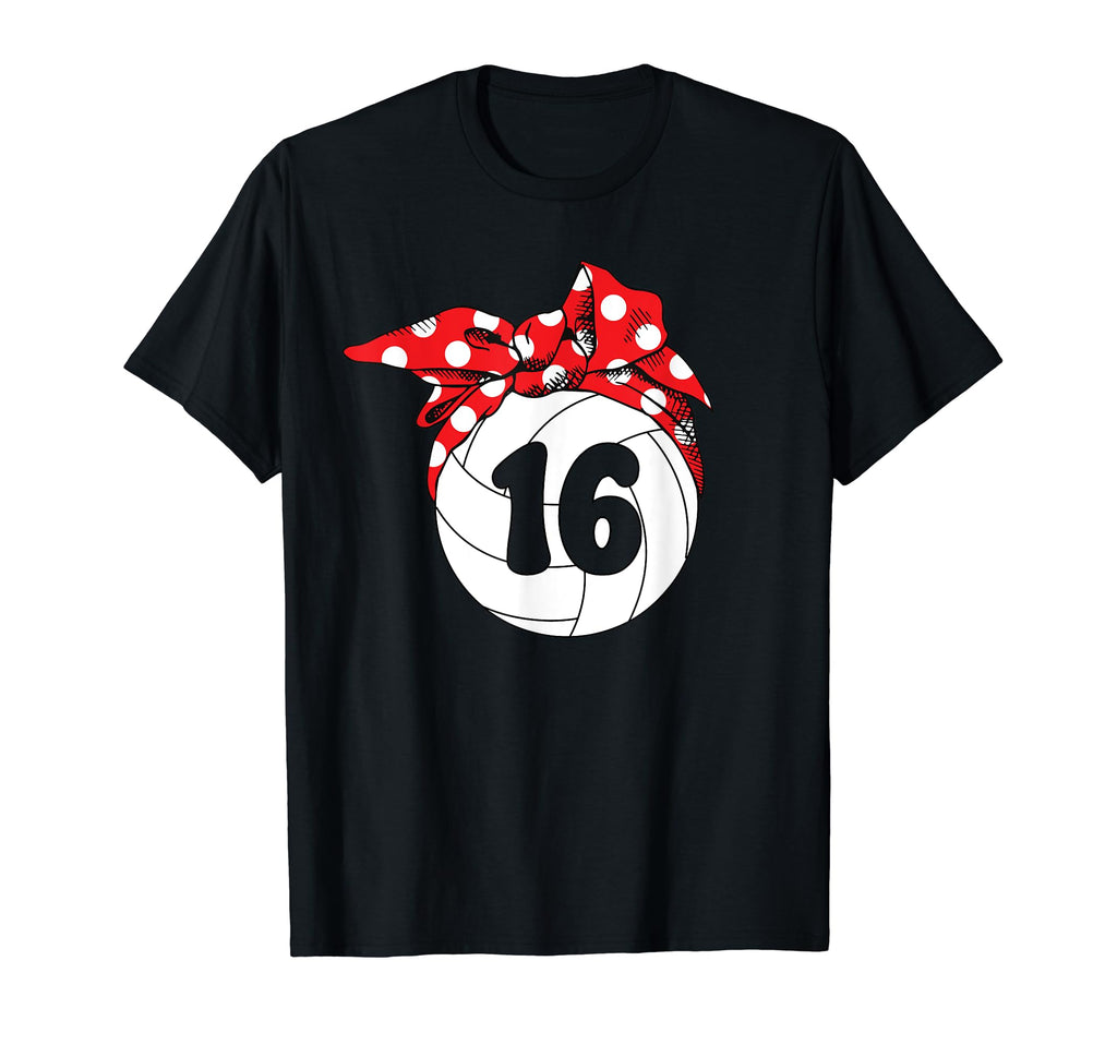 Groovy Volleyball Player Number 16 T-Shirt - Aesthetic Graphic Unisex - T-Shirt, Sweatshirt, Hoodie