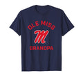 Ole Miss Rebels Arched Grandpa T-Shirt - Casual Everyday Wear Men Women - T-Shirt, Sweatshirt, Hoodie