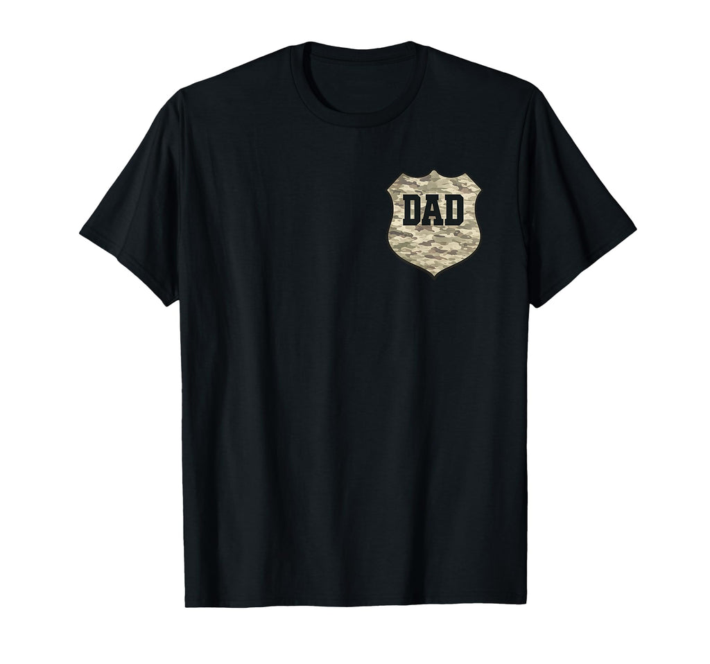 Stylish Dad Pocket Shield Military Fans T-Shirt - Minimalist Print Unisex - T-Shirt, Sweatshirt, Hoodie